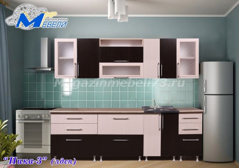 Кухонный Гарнитур Ника-3 ЛДСП 2,6м Кухонный Гарнитур Ника-3 ЛДСП 2,6м