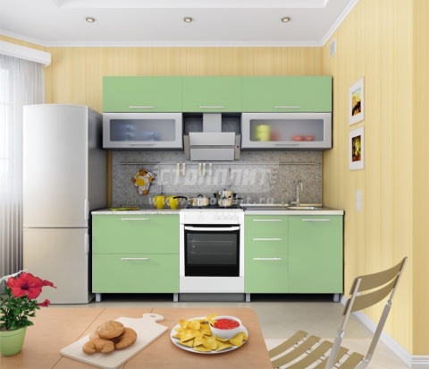 Анна Кухня Салатовый Металлик Анна Кухня Салатовый Металлик
