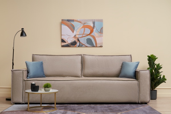 Диван еврокнижка Церра SE бежевый