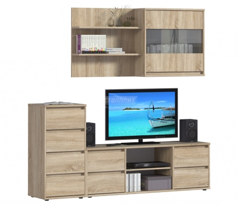 Комплект для Гостиной Берлин Дуб Сонома/Ш-2100 X В-1805 X Г-440 мм Комплект для Гостиной Берлин Дуб Сонома/Ш-2100 X В-1805 X Г-440 мм