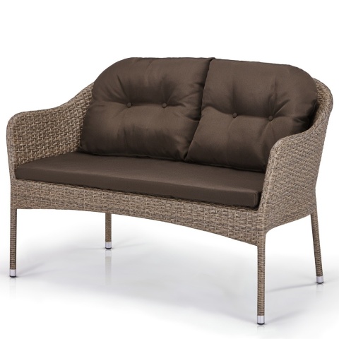 Плетеный диван S54B-W56 Light brown Плетеный диван S54B-W56 Light brown