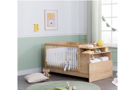 Кроватка-трансформер "Mocha Baby" с полками