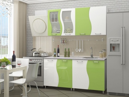 Кухонный Гарнитур Волна Глянец 1600/2000/2500/2600 мм