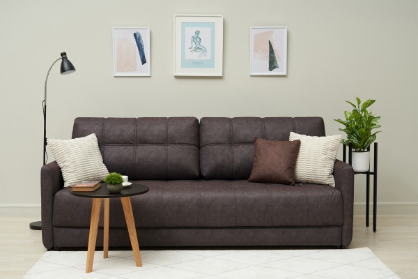 Диван еврокнижка Рон Loft серо-коричневый