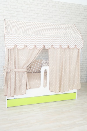 Кровать Сказка (Домик со Вторым Выдвижным Местом)/Спальное Место 800 х 1600 мм