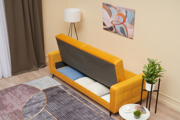 Диван книжка Рон City SE желтый