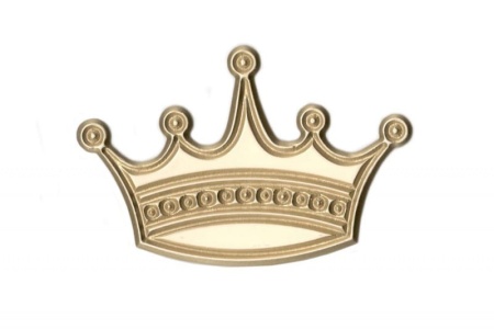 Кроватка "Viola 1" с аппликацией "Корона"