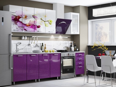 Кухонный Гарнитур Орхидея МДФ 1600/1700/1800/2000 мм