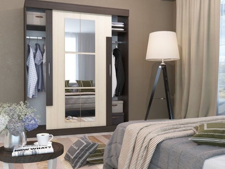 Шкаф-Купе Фиджи (Ш-1500/1700 х В-2100 х Г-540 мм)/Разные Цвета 