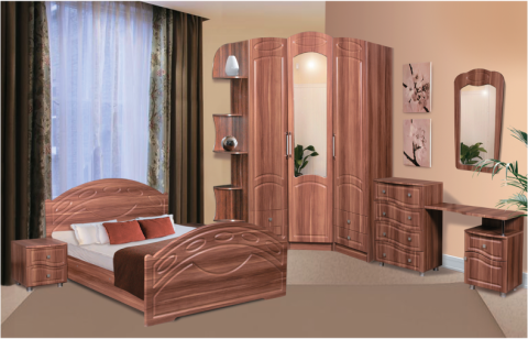 Клеопатра Спальный Гарнитур МДФ с Матрасом в Подарок/Разные Размеры Клеопатра Спальный Гарнитур МДФ с Матрасом в Подарок/Разные Размеры