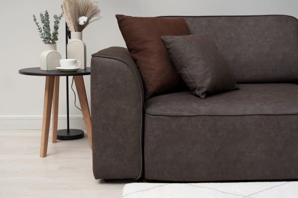 Диван еврокнижка Имир SE серо-коричневый