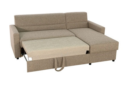 Диван угловой дельфин Виктория 2-1 темно-бежевый