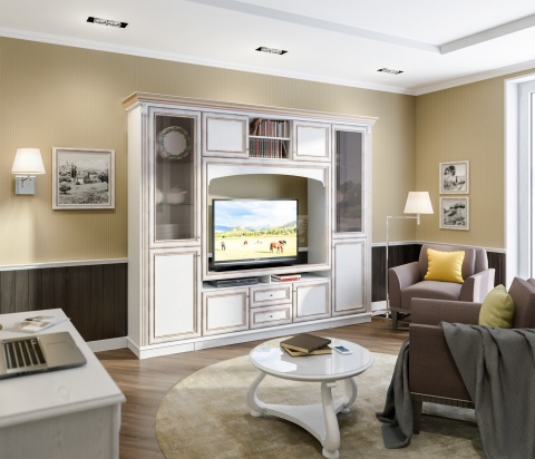 Версаль СБ-1655 Стенка Белый Ясень (Ш 2692 X В 2184 X Г 485 мм) Версаль СБ-1655 Стенка Белый Ясень (Ш 2692 X В 2184 X Г 485 мм)