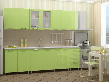 Кухонный Гарнитур Настя Глянец 2600 мм/Разные Цвета