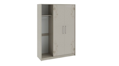 Спальный Гарнитур Мадлен №2 Ясень Шимо/Бежевый Глянец с Рисунком