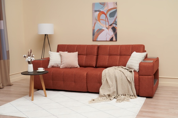 Диван пантограф Рон оранжевый