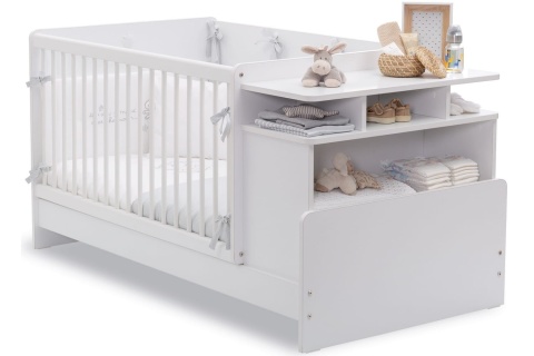 Кроватка-трансформер "Baby Cotton" с полками Кроватка-трансформер "Baby Cotton" с полками