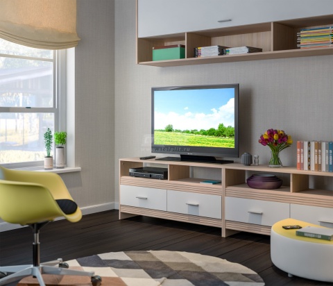 Тумба ТВ Дакота СБ-2885 Сосна Авола Шампань+Белый Глянец/Ш-1230 X В-600 X Г-330 мм Тумба ТВ Дакота СБ-2885 Сосна Авола Шампань+Белый Глянец/Ш-1230 X В-600 X Г-330 мм