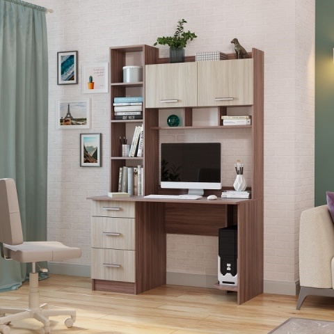 Компьютерный Стол Стайл №5 (Ш-1250 x Г-600 x В-1968 мм)/Разные Цвета Компьютерный Стол Стайл №5 (Ш-1250 x Г-600 x В-1968 мм)/Разные Цвета