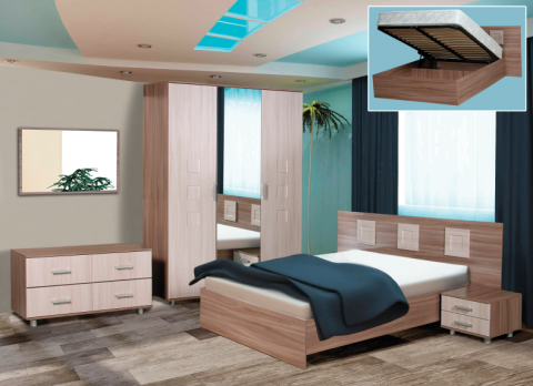 Версаль Спальный Гарнитур с Матрасом в Подарок/Разные Цвета Версаль Спальный Гарнитур с Матрасом в Подарок/Разные Цвета