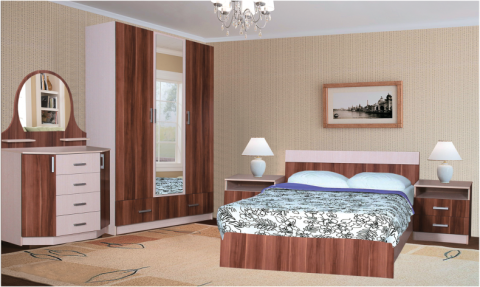 София Спальный Гарнитур  ЛДСП с Матрасом в Подарок/Разные Цвета София Спальный Гарнитур  ЛДСП с Матрасом в Подарок/Разные Цвета