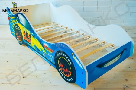 Детская кровать-тачка ТАЧКА СИНЯЯ