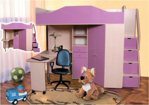 Детская Бемби-6 с Матрасом в Подарок/Разные Цвета