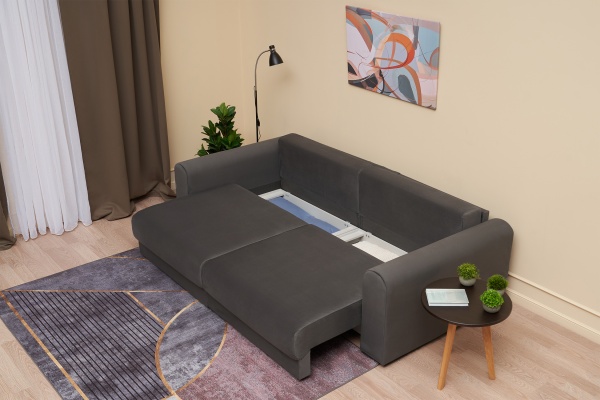 Диван еврокнижка Фива серый