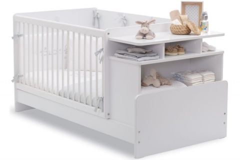 Кроватка-трансформер "Baby Cotton" с полками Кроватка-трансформер "Baby Cotton" с полками