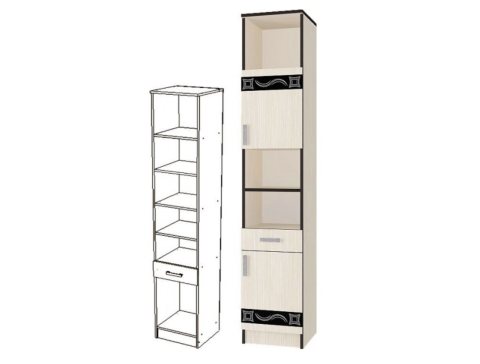 Пенал с Ящиками Линкольн ЛП-02 ЛДСП (0,4х2,2х0,4 )/Разные Цвета Пенал с Ящиками Линкольн ЛП-02 ЛДСП (0,4х2,2х0,4 )/Разные Цвета