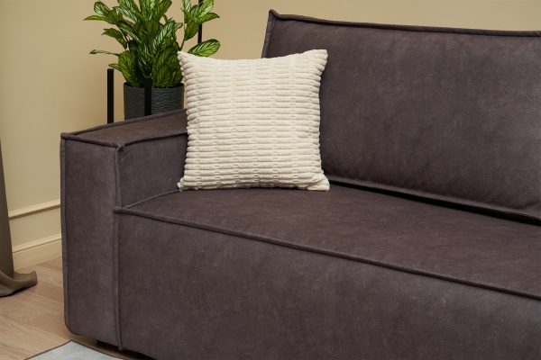 Диван еврокнижка Церра SE серо-коричневый