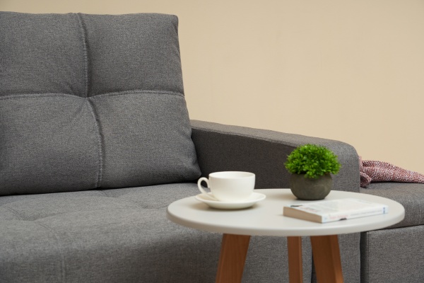 Диван выкатной Калипсо compact рогожка серая