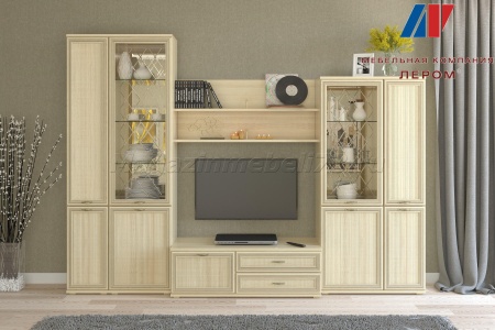 Гостиная-Стенка Карина-24 (В-2224 х Ш-3060 х Г-448 мм) Гостиная-Стенка Карина-24 (В-2224 х Ш-3060 х Г-448 мм)