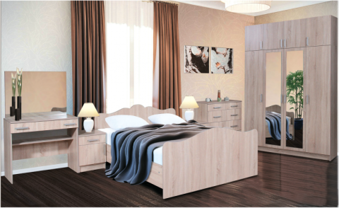 Татьяна Спальный Гарнитур ЛДСП с Матрасом в Подарок/Разные Цвета Татьяна Спальный Гарнитур ЛДСП с Матрасом в Подарок/Разные Цвета