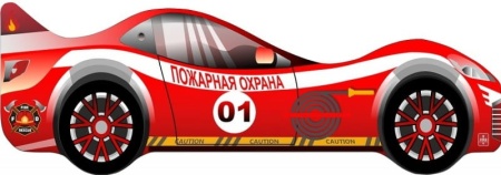 Кровать-машинка "Пожарная" 602
