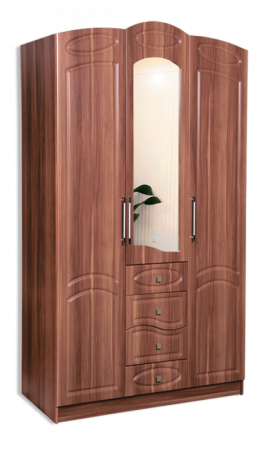 Клеопатра Шкаф 3-х Створчатый МДФ (Ш-1350 х В-2220 х Г-500 мм)/Разные Цвета Клеопатра Шкаф 3-х Створчатый МДФ (Ш-1350 х В-2220 х Г-500 мм)/Разные Цвета