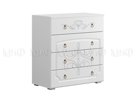 Комод Королева New Белый МДФ (Ш-900 мм x В-816 мм x Г-420 мм)