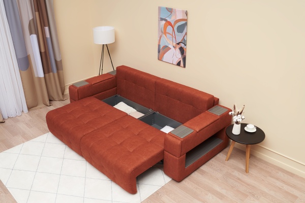 Диван пантограф Рон оранжевый