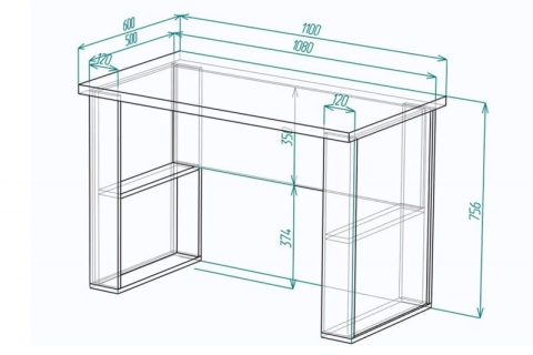 Письменный стол Мебелеф-23 Письменный стол Мебелеф-23