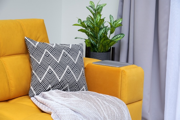 Диван пантограф Рон желтый