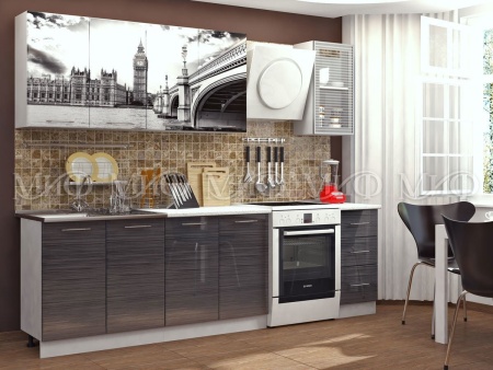 Кухонный Гарнитур Биг Бен МДФ/Фотопечать 1600/1700/1800/2000 мм