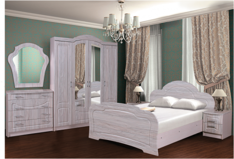 Сюзанна Спальный Гарнитур МДФ с Матрасом в Подарок/Разные Цвета Сюзанна Спальный Гарнитур МДФ с Матрасом в Подарок/Разные Цвета