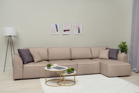 Диван угловой еврокнижка Имир MODOOL MAX бежевый