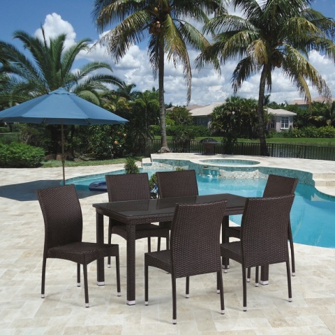 Комплект плетеной мебели T256A/Y380A-W53 Brown 6Pcs Комплект плетеной мебели T256A/Y380A-W53 Brown 6Pcs