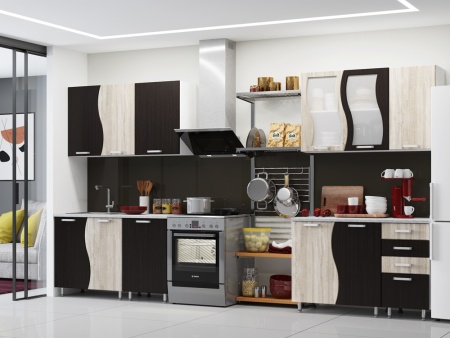 Кухонный Гарнитур Волна Глянец 1600/2000/2500/2600 мм