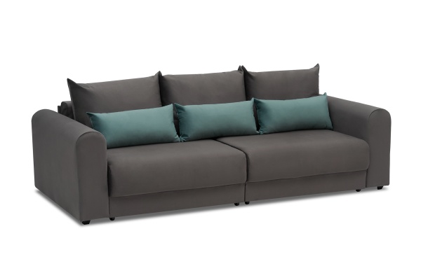 Диван еврокнижка Фива серый