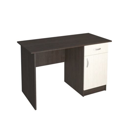 Письменный Стол Рига с Тумбой и Ящиком/Разные Цвета  Письменный Стол Рига с Тумбой и Ящиком/Разные Цвета