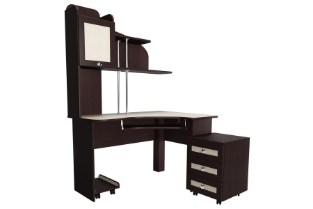 Компьютерный стол "Мебелайн-14" (тумба справа) Компьютерный стол "Мебелайн-14" (тумба справа)