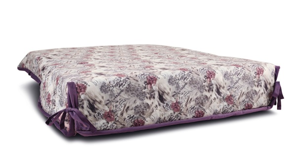 Диван «Вена» (145х200/160х200) (Vintage 07 (велюр), кант Maserati 18 (велюр) фиолетовый)