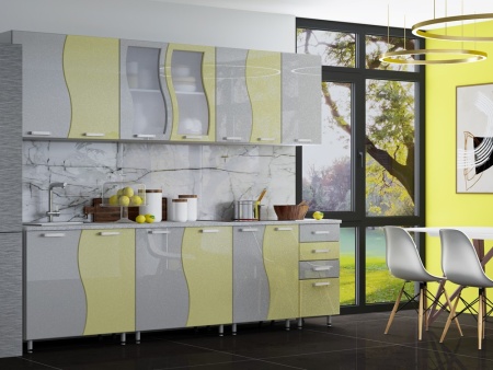 Кухонный Гарнитур Волна Глянец 1600/2000/2500/2600 мм